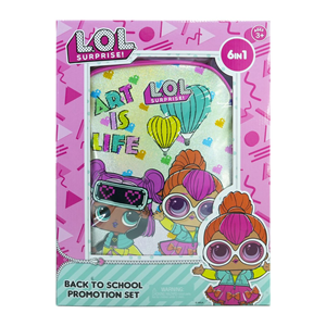 ست 6 در 1 کوله پشتی 40 سانتی Art is Life مدل Promotion Items 6 in 1 - Art is Life _کوله پشتی